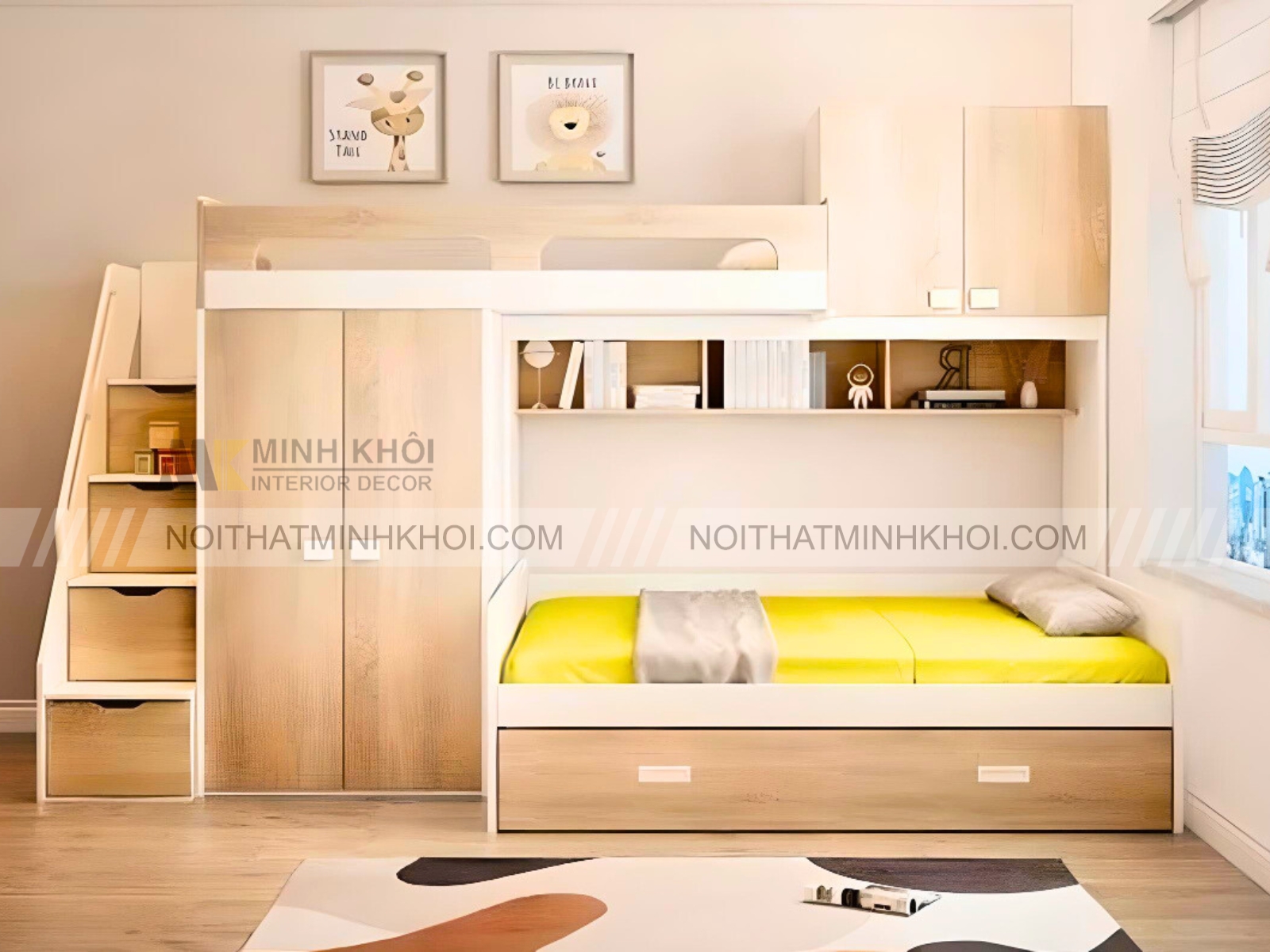 Giường Tầng Đa Chức Năng Cao Cấp - GT302