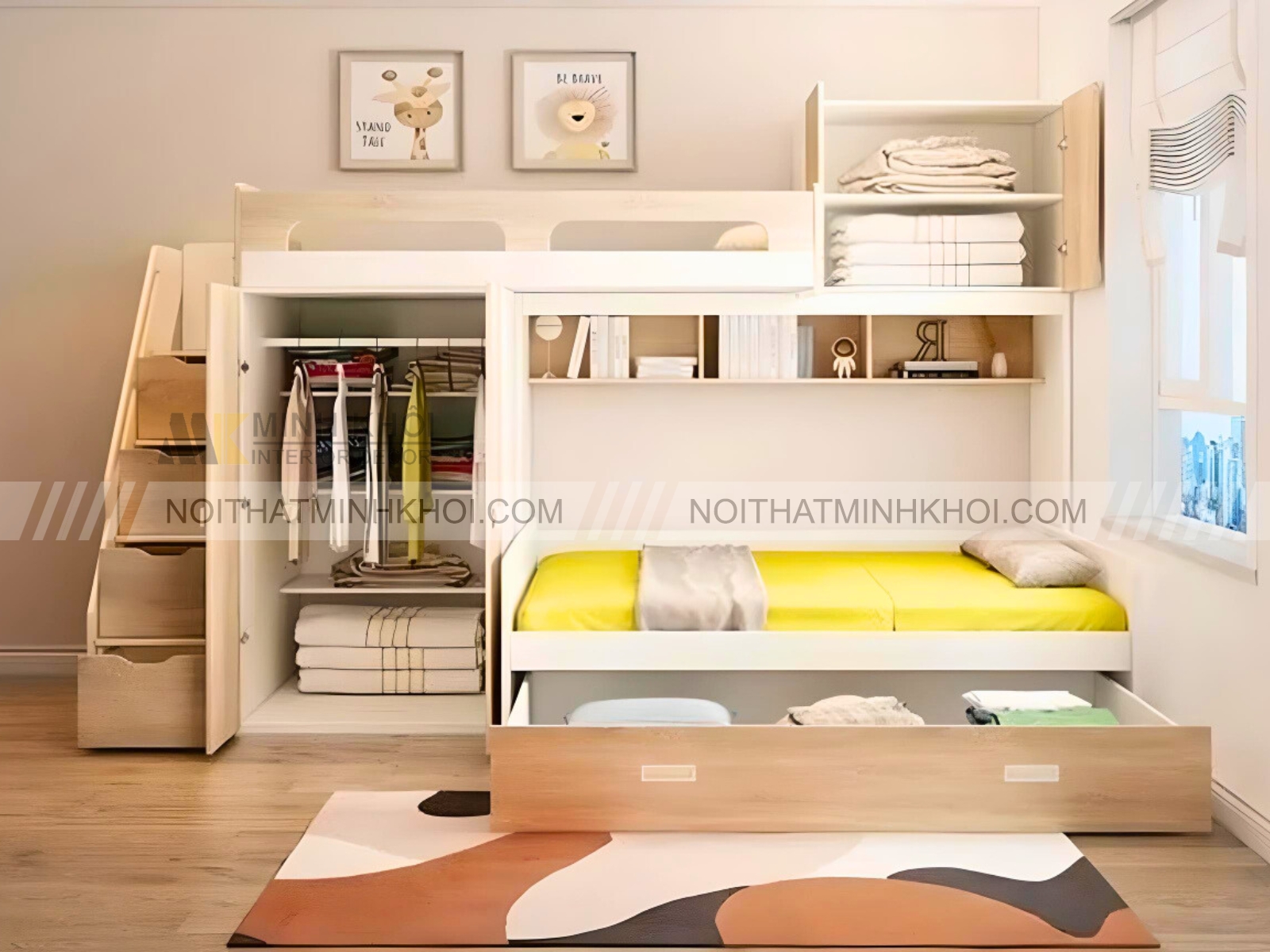 Giường Tầng Đa Chức Năng Cao Cấp - GT302