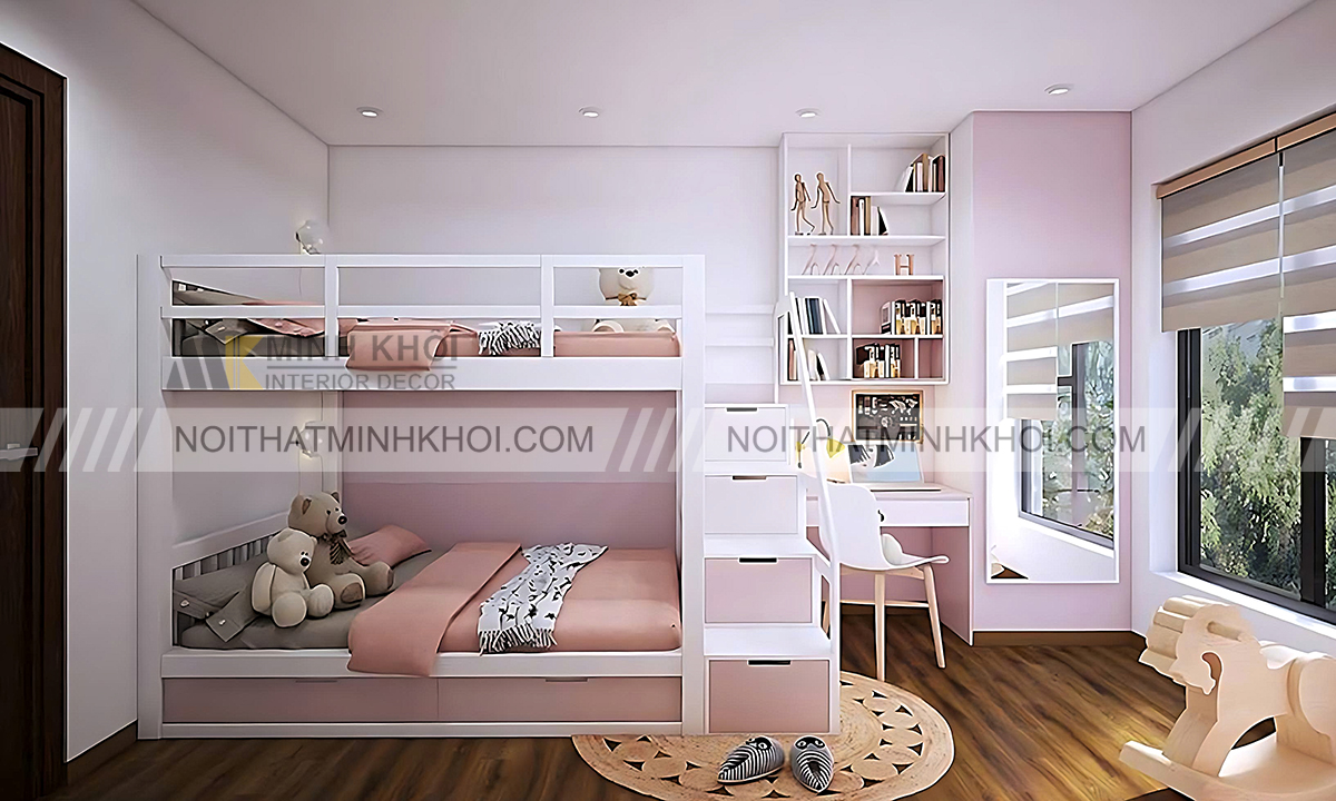 Giường tầng đẹp phong cách hiện đại