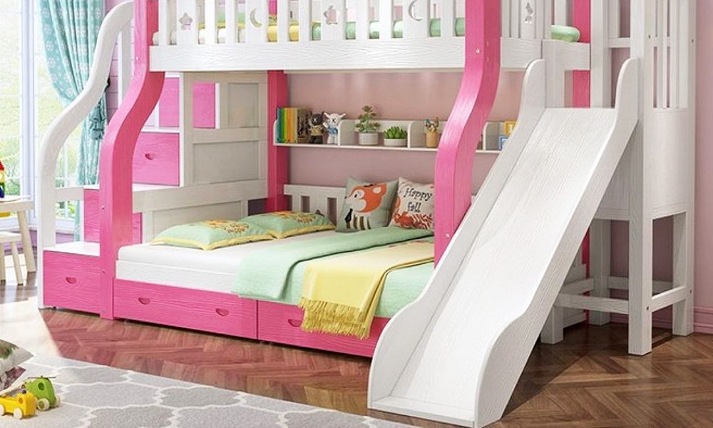 Giường tầng gỗ công nghiệp