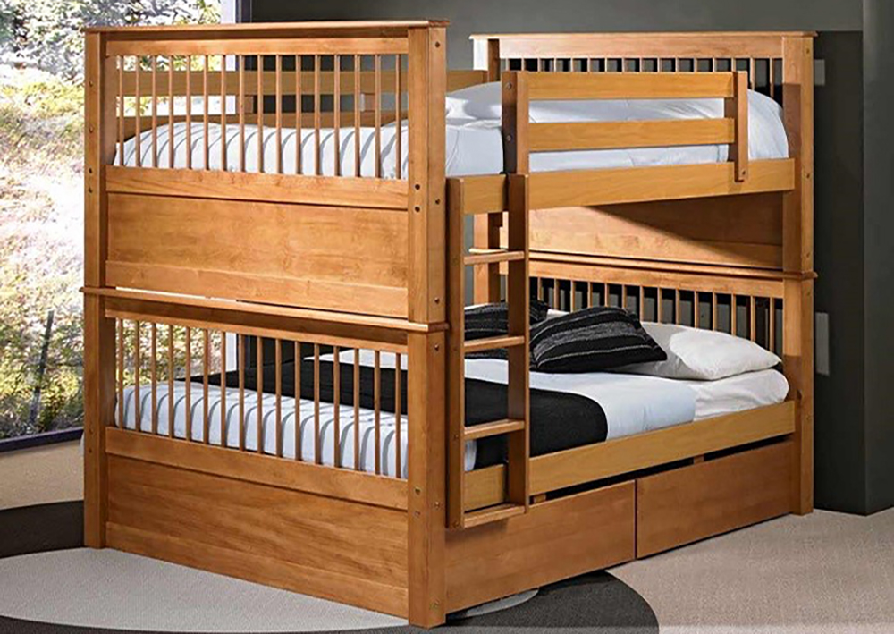 Giường tầng gỗ công nghiệp đẹp sang trọng