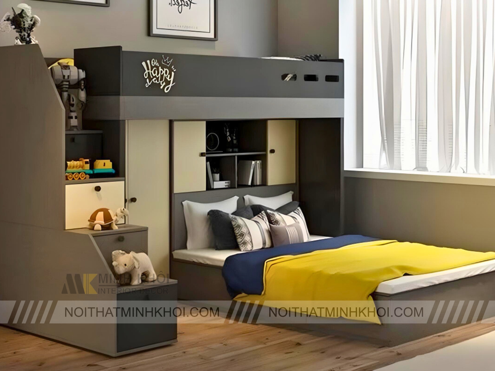 Giường Tầng Hiện Đại Phong Cách Bắc Âu - GT301