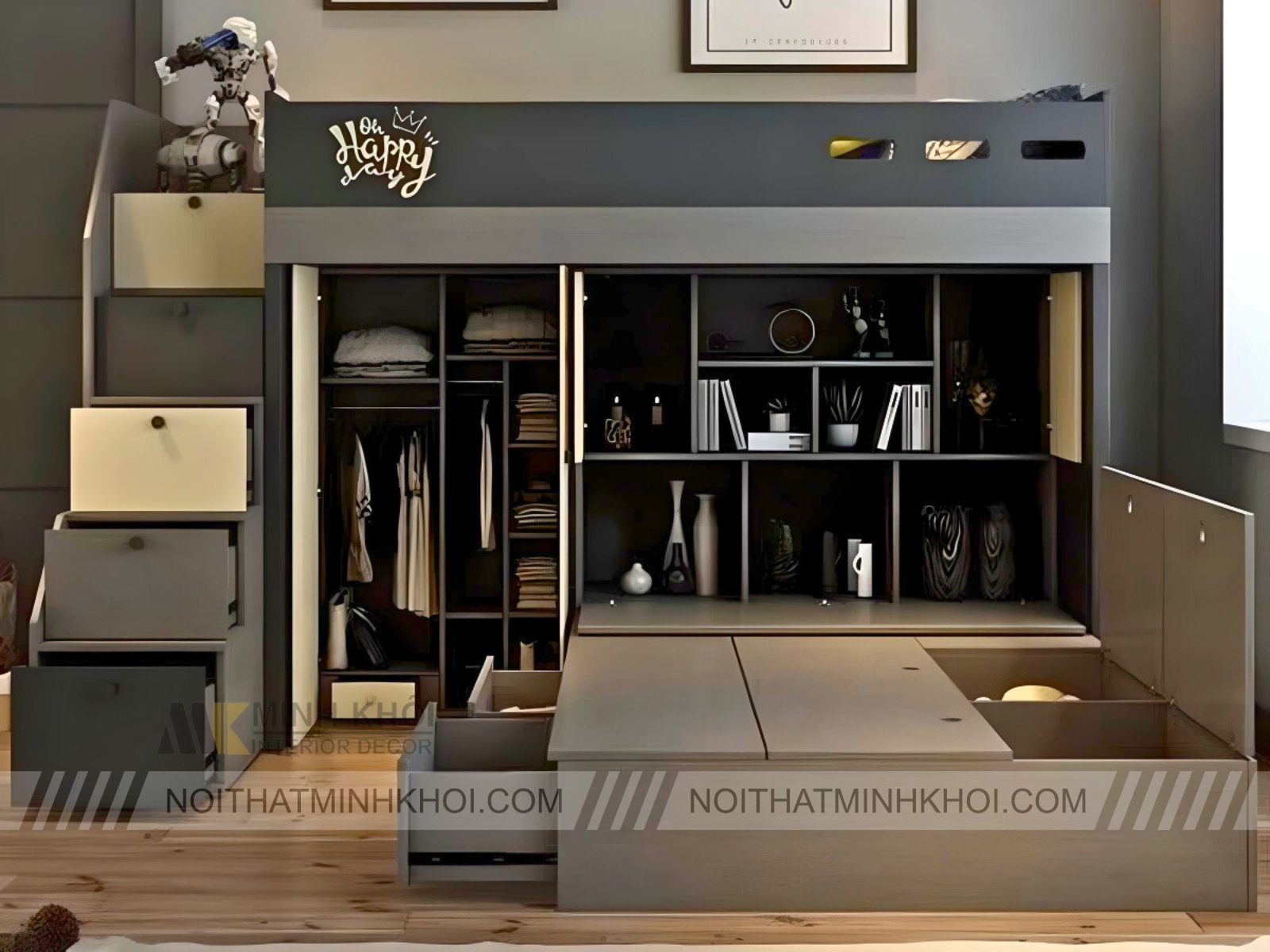 Giường Tầng Hiện Đại Phong Cách Bắc Âu - GT301