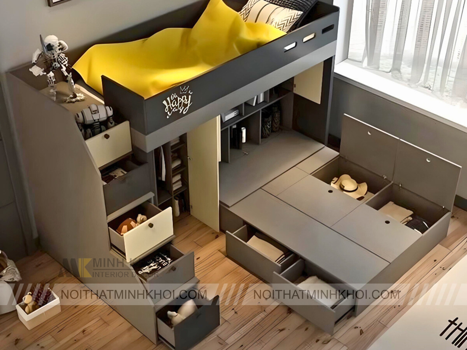 Giường Tầng Hiện Đại Phong Cách Bắc Âu - GT301