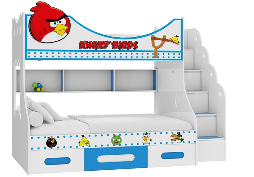Giường tầng in hình chú chim angry birds