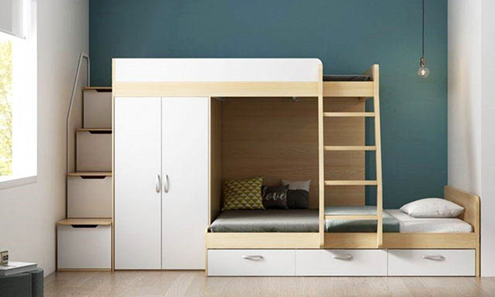 Giường Tầng Kết Hợp Tủ Quần Áo Và Bàn Học Thông Minh?