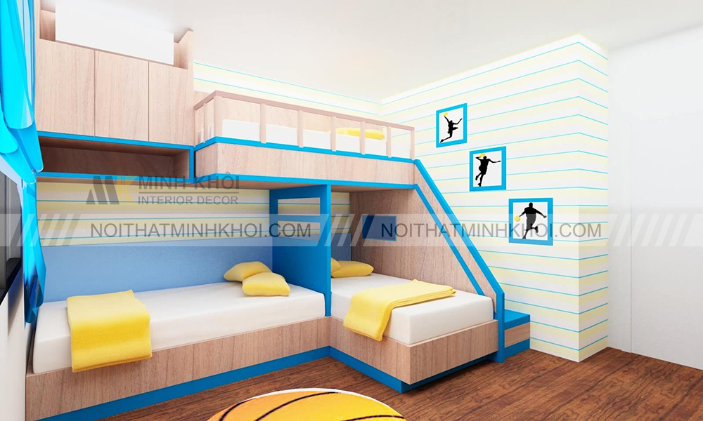 Giường tầng thông minh cho bé trai