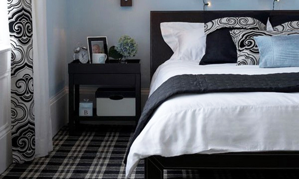 Giường vintage trắng đen - huyền bí và sang trọng