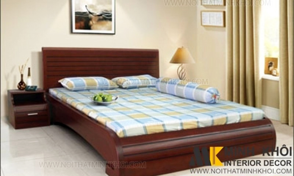 Giường xoan đào 1m8 x 2m