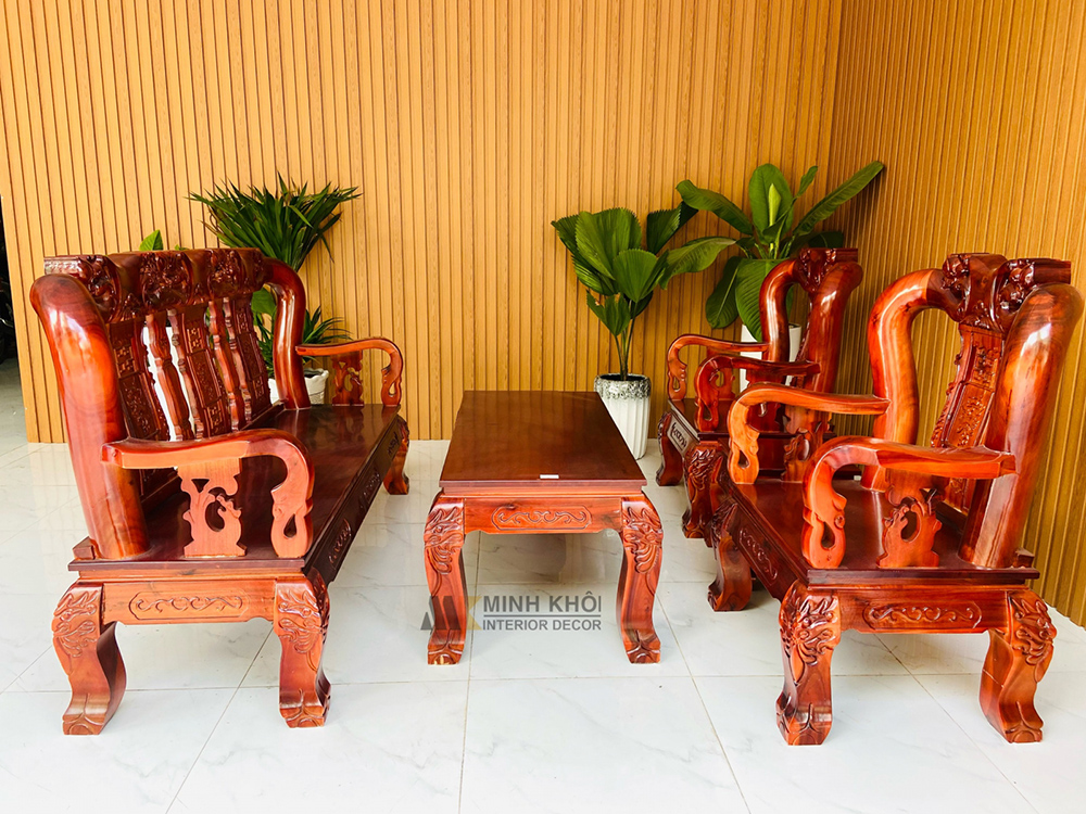 Gỗ xoan đào được ứng dụng như thế nào trong nội thất