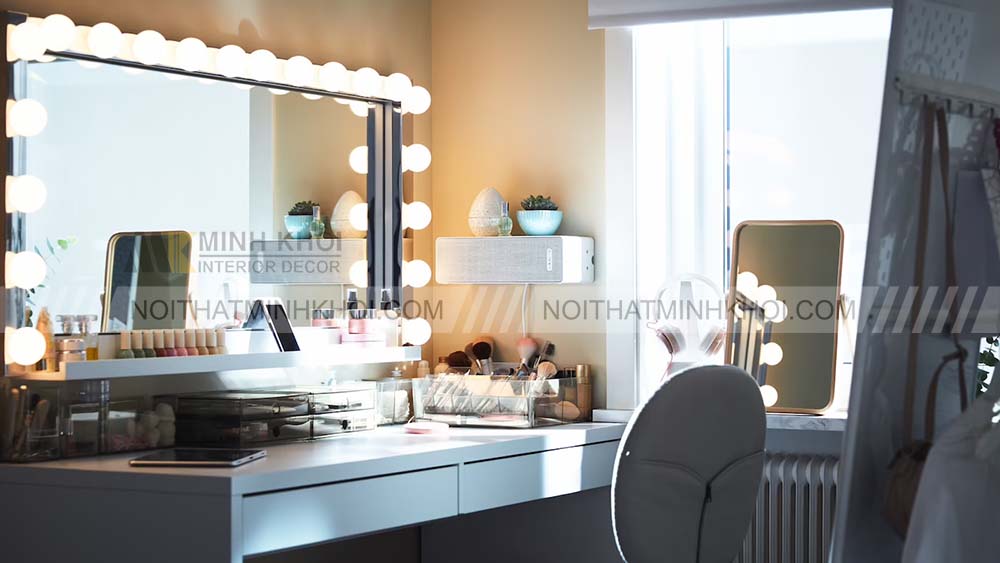 Các loại phụ kiện cần thiết cho bàn trang điểm