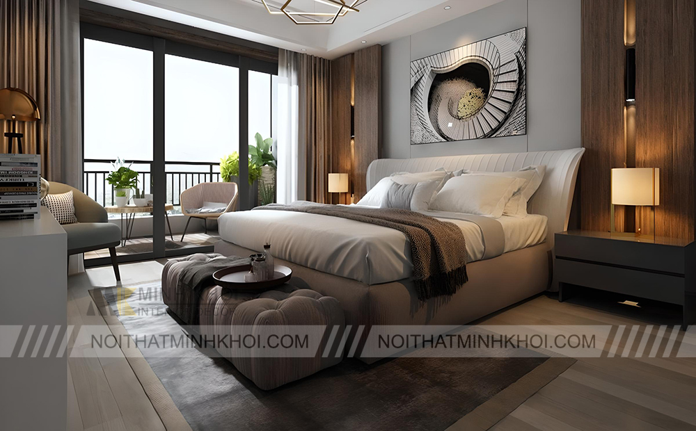 Hướng giường ngủ được tính theo phần chân giường, chứ không phải theo phần đầu giường