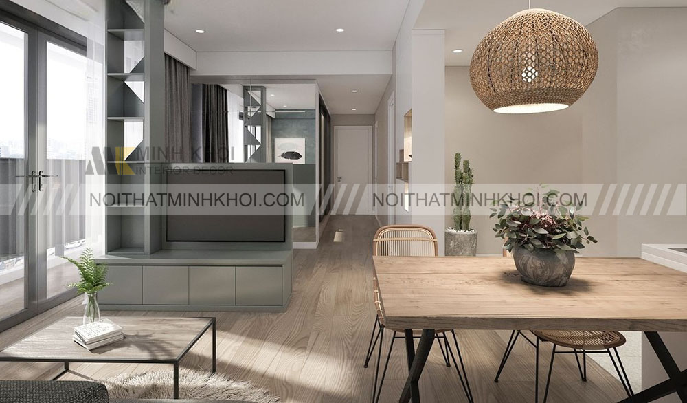 Kệ tivi âm tường chữ L