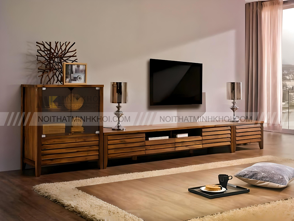 Kệ tivi chữ L cổ điển