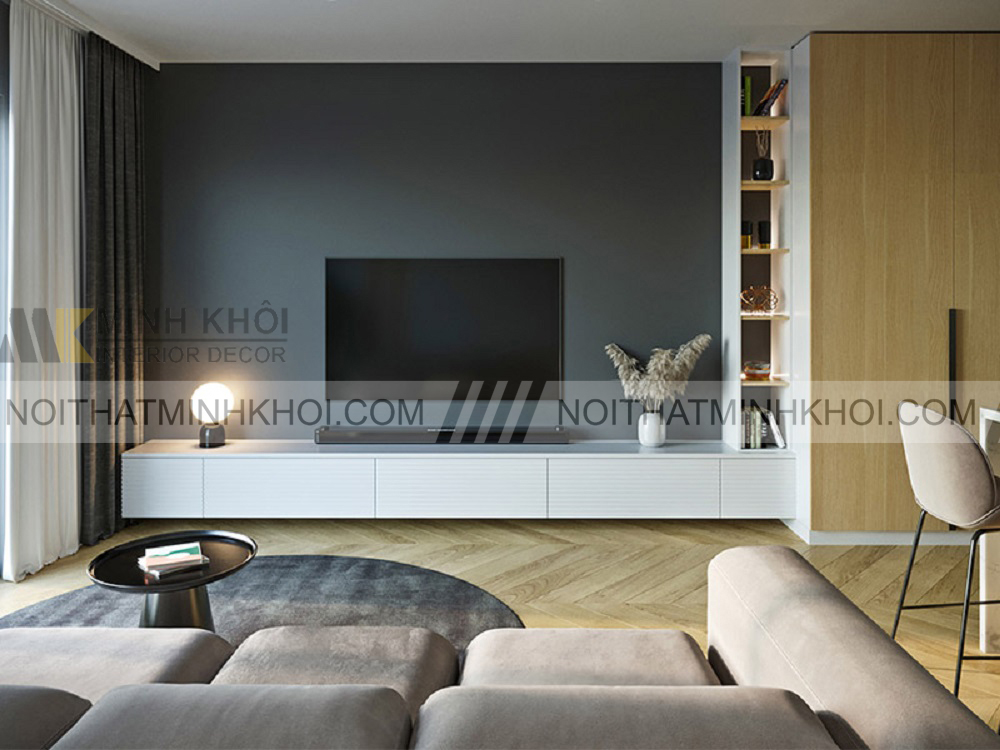 Kệ tivi chữ L đơn giản