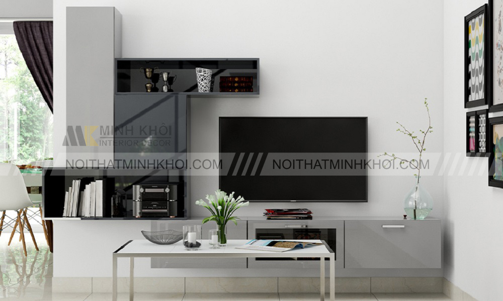 Kệ tivi chữ L hiện đại