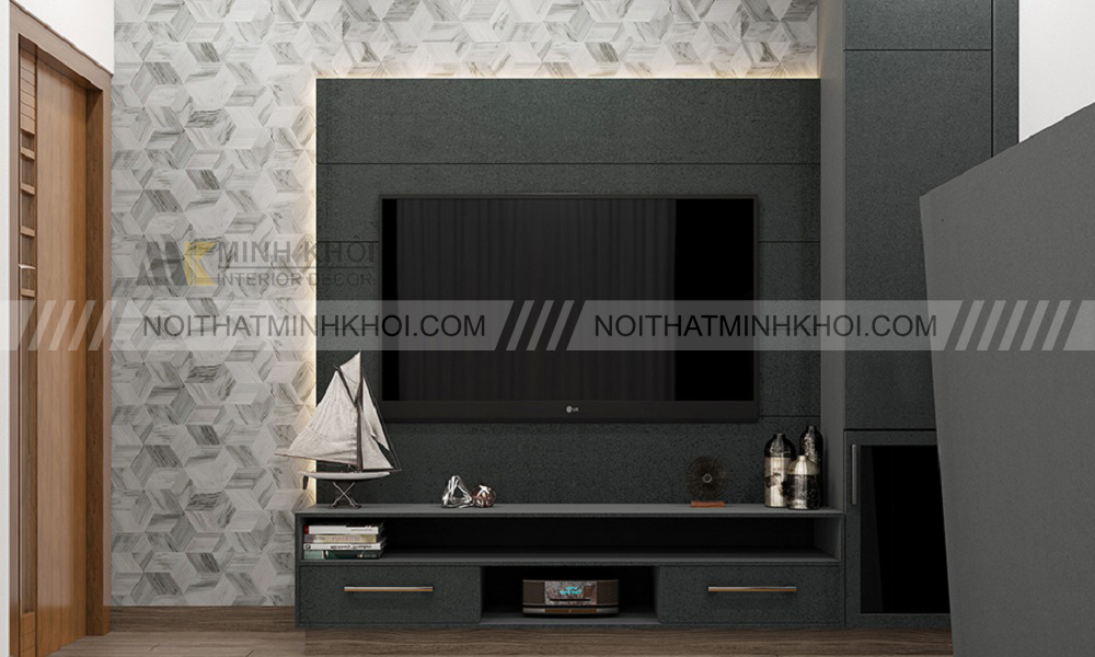 Kệ tivi chữ L nhỏ gọn