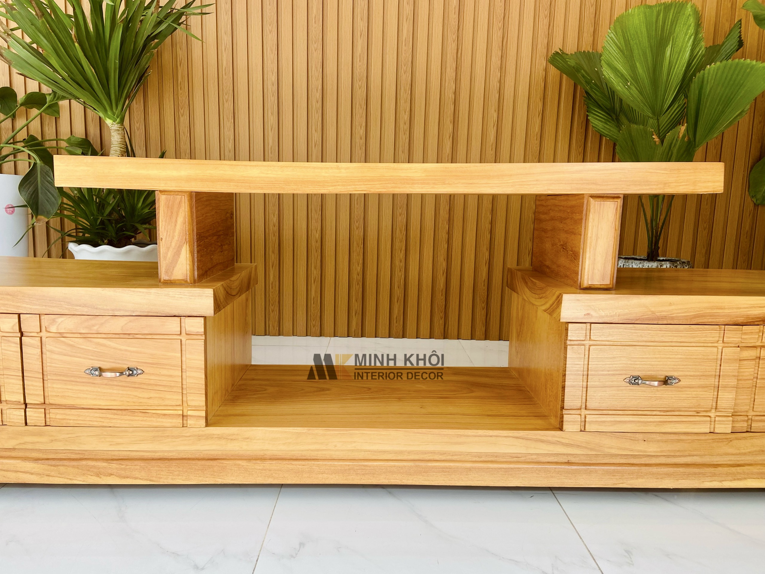 Kệ tivi gỗ gõ đỏ cao cấp - KTV925