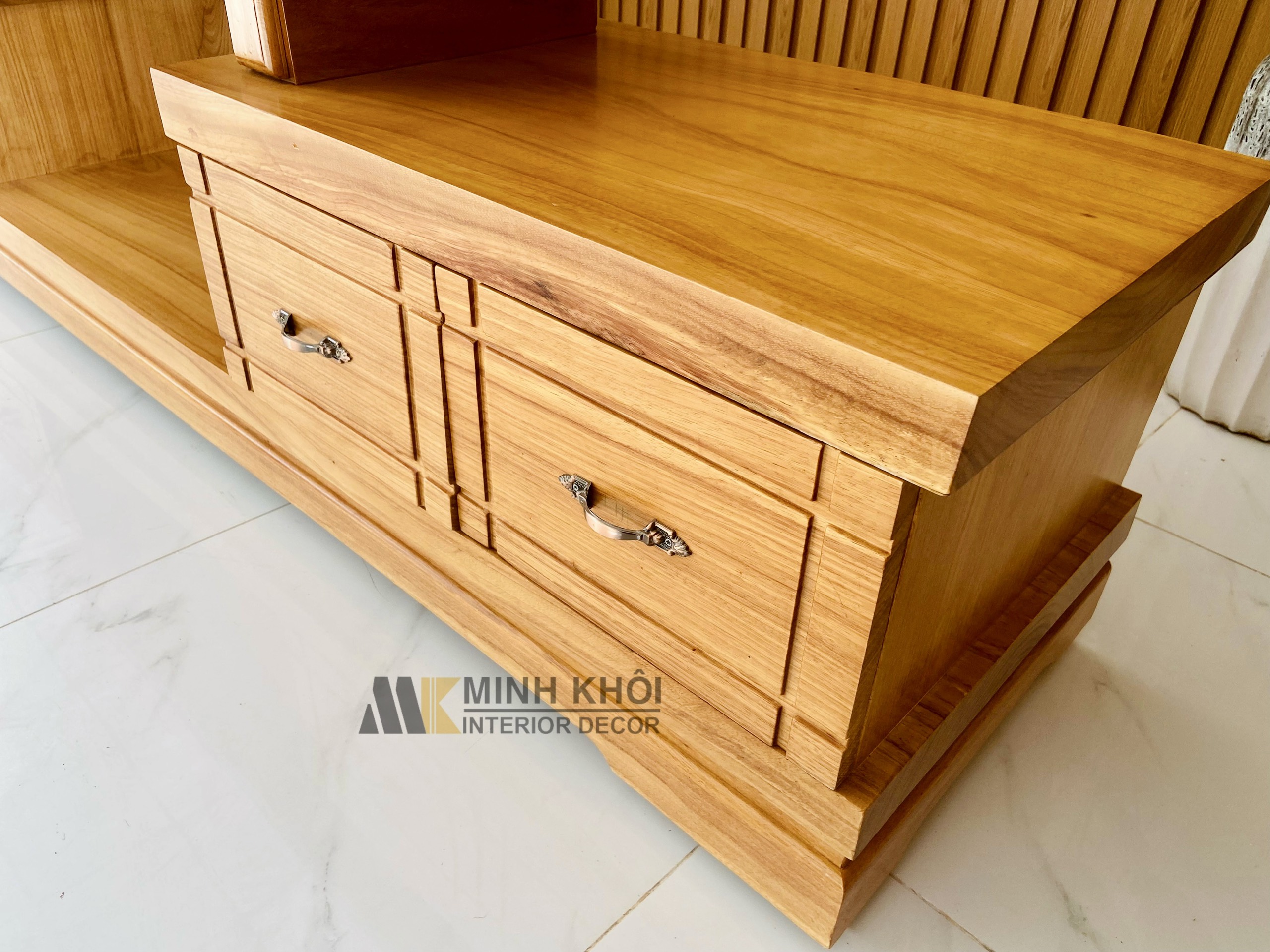 Kệ tivi gỗ gõ đỏ cao cấp - KTV925