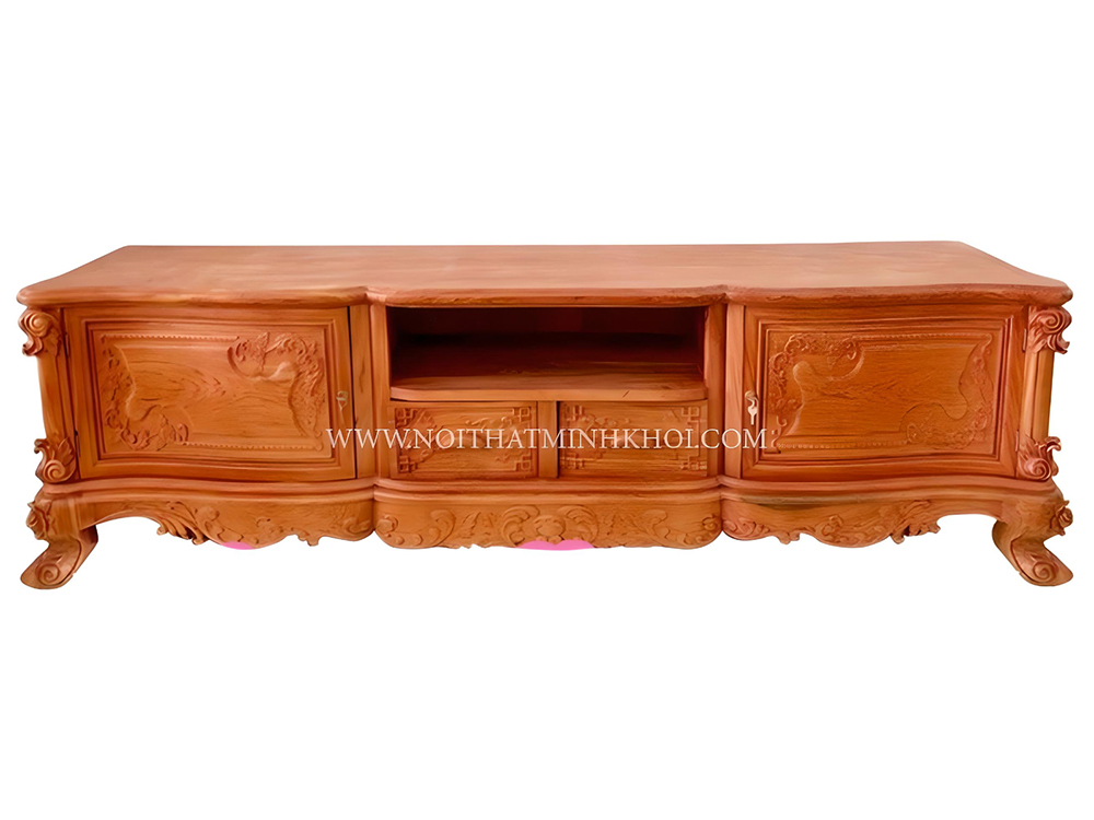 Kệ tủ tivi gỗ hương đá - KTV906