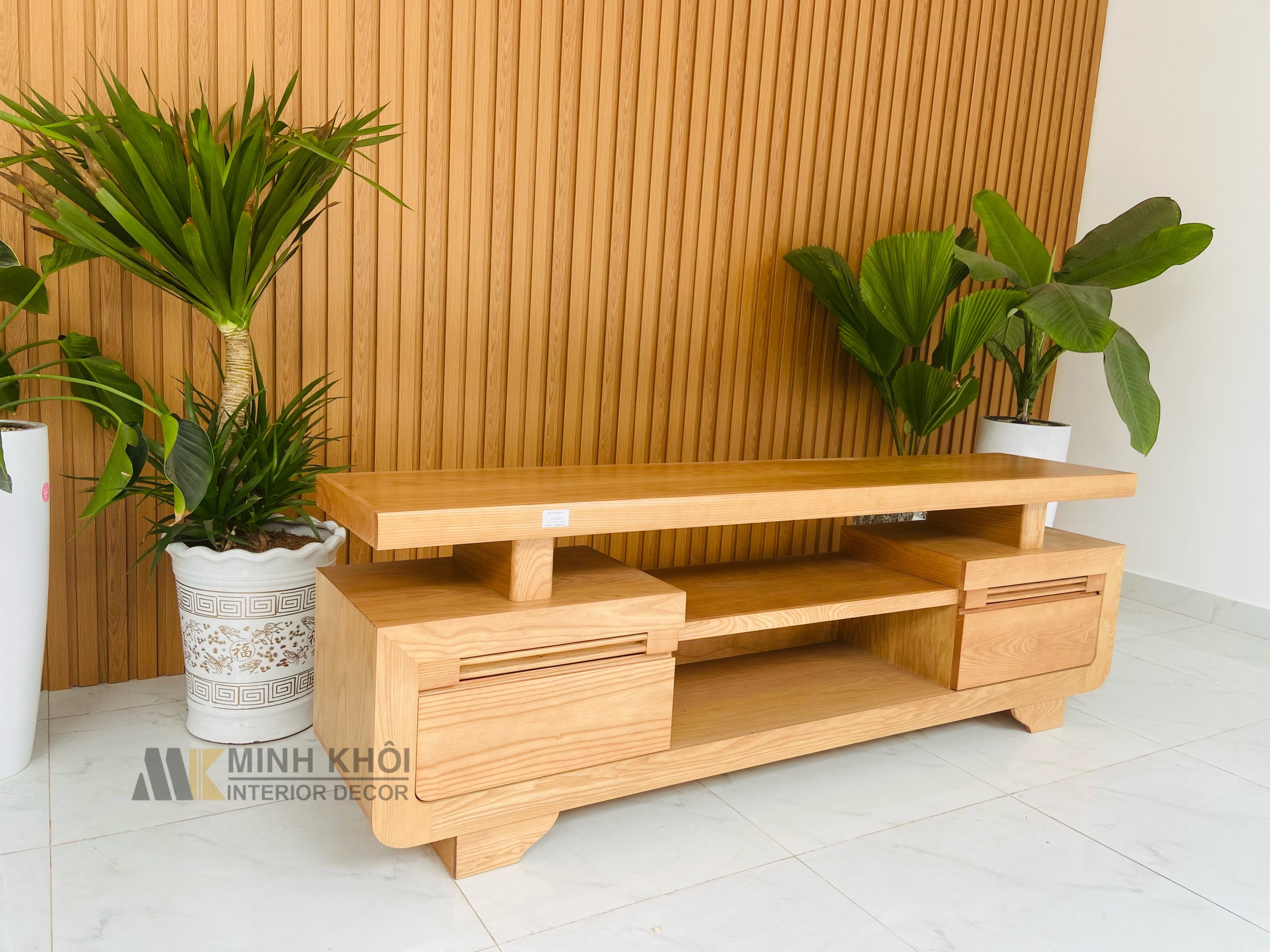 Kệ tivi gỗ Sồi Nga 2m - KTV922