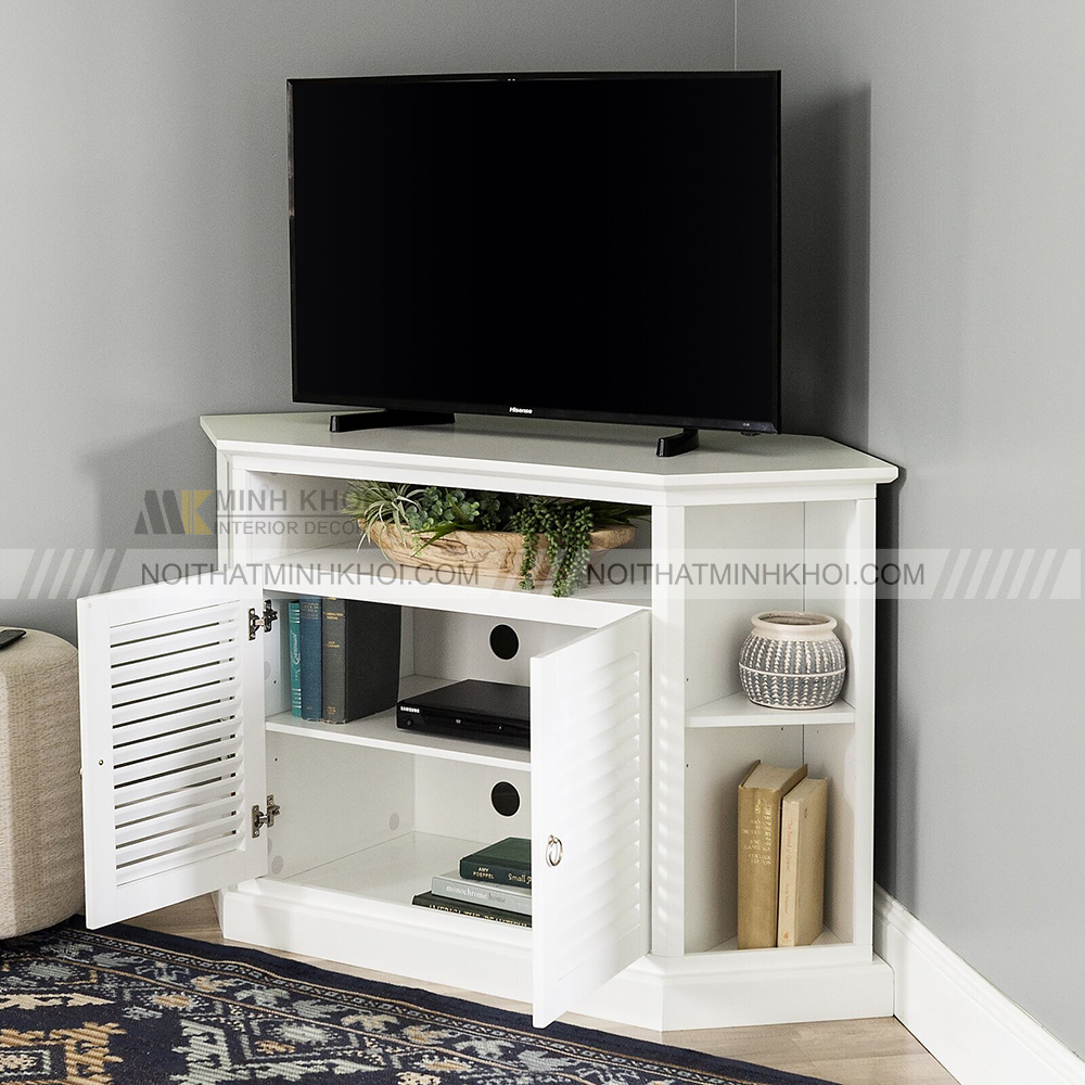 Kệ tivi góc tường phong cách tân cổ điển