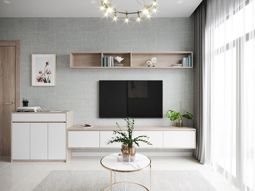 10+ Mẫu Kệ Tivi Kiêm Tủ Giày Đẹp Tiết Kiệm Không Gian