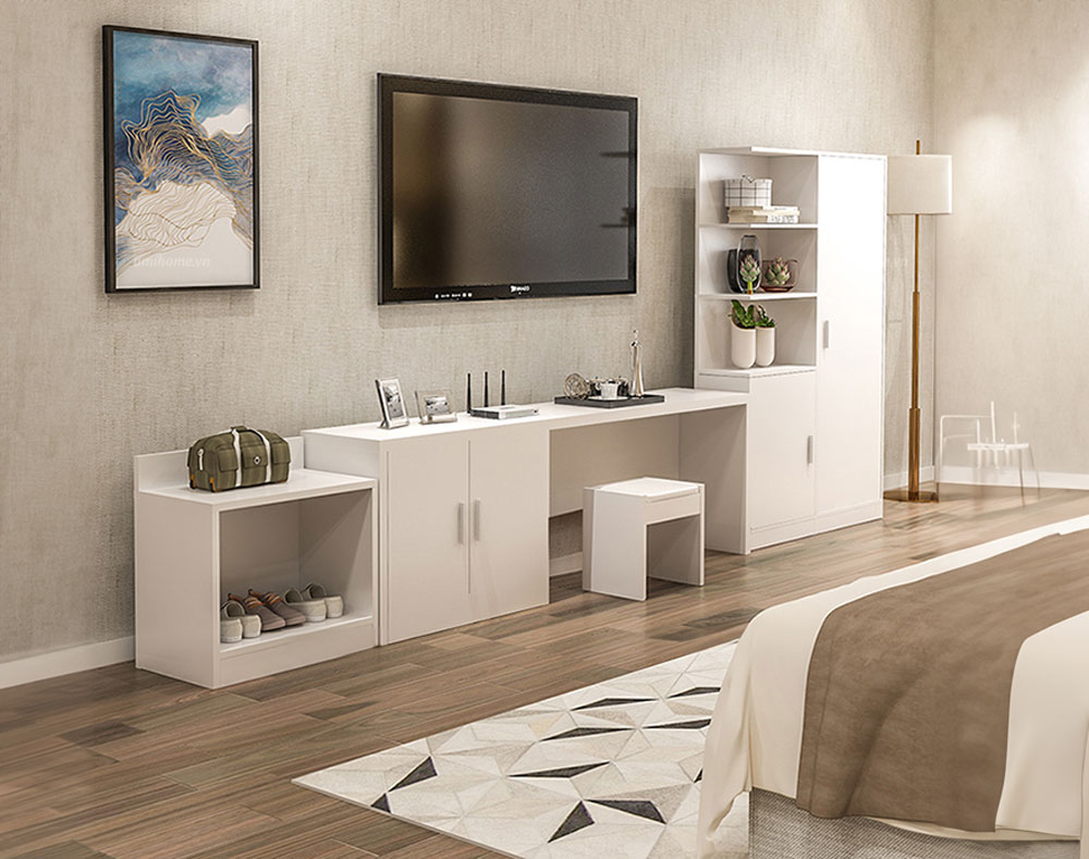 10+ Mẫu Kệ Tivi Kiêm Tủ Giày Đẹp Tiết Kiệm Không Gian