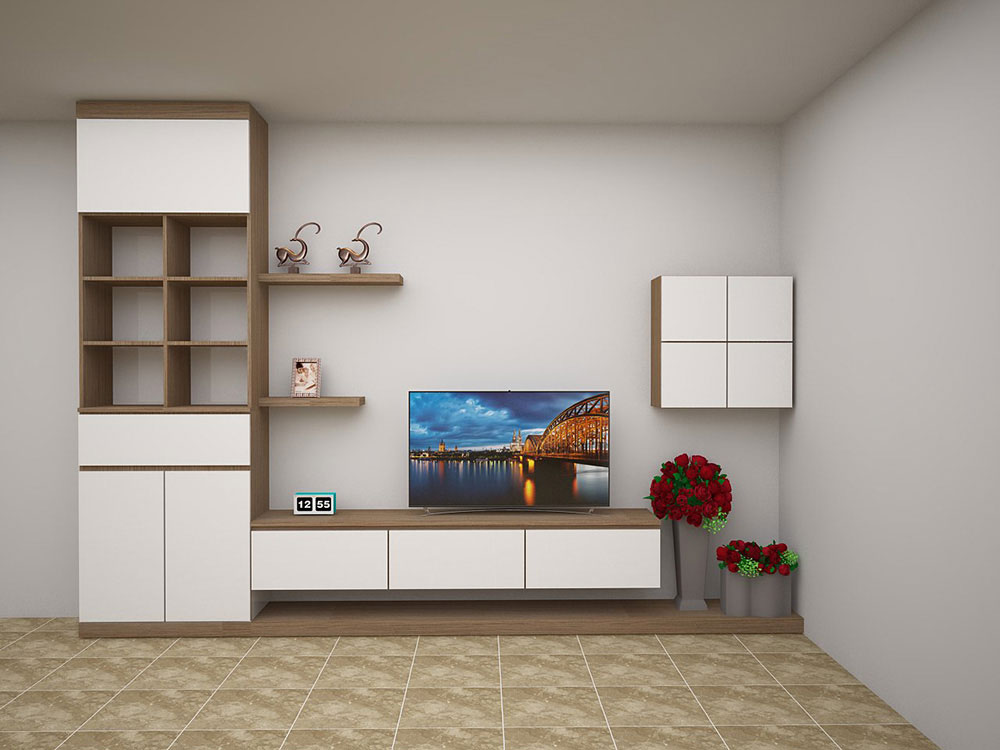 10+ Mẫu Kệ Tivi Kiêm Tủ Giày Đẹp Tiết Kiệm Không Gian