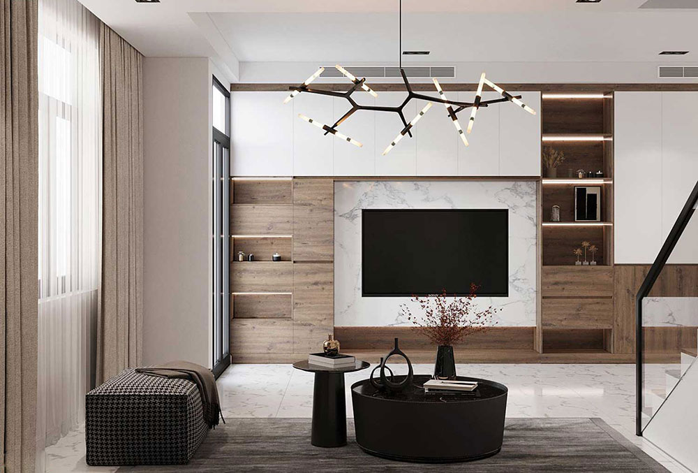 10+ Mẫu Kệ Tivi Kiêm Tủ Giày Đẹp Tiết Kiệm Không Gian