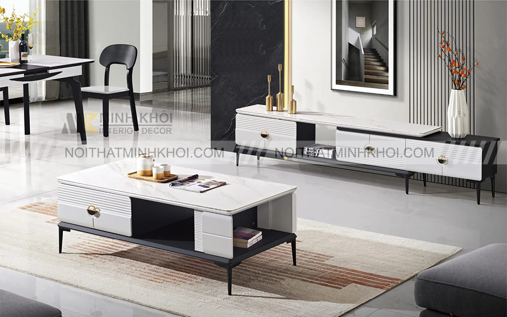 Kệ tivi mặt đá cẩm thạch