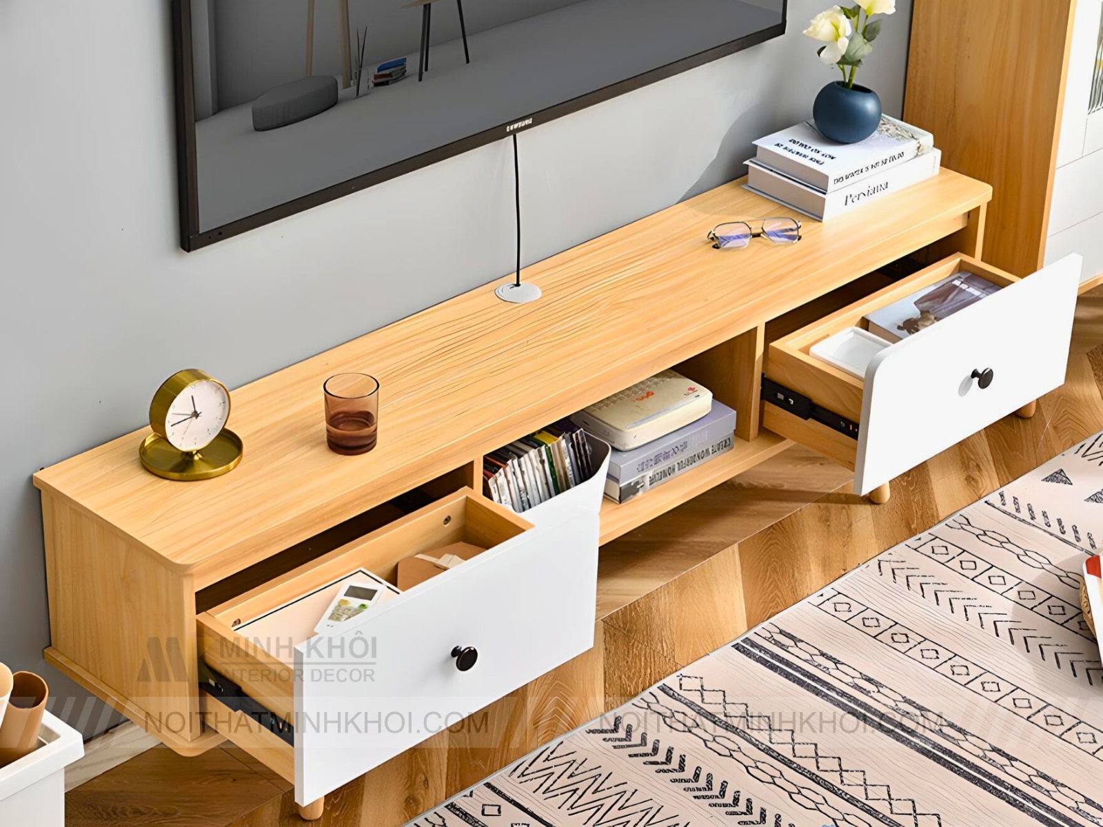 Kệ Tivi MDF Hiện Đại Đơn Giản - KTV006