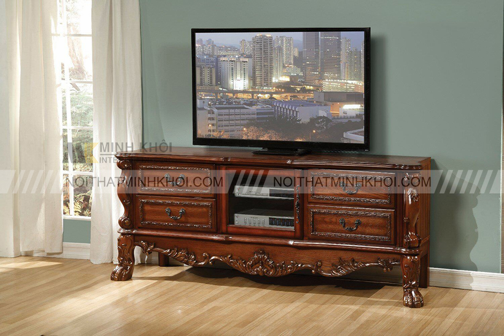 Kệ tivi thông minh phong cách cổ điển