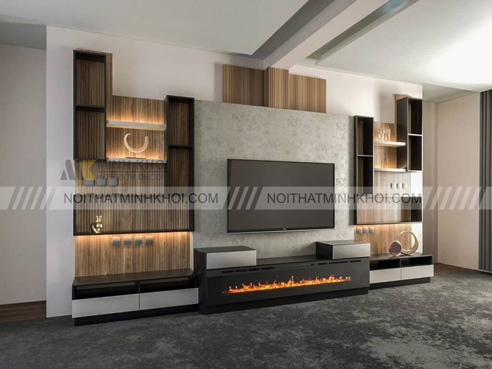 Kệ tivi thông minh tích hợp nhiều ngăn đa năng