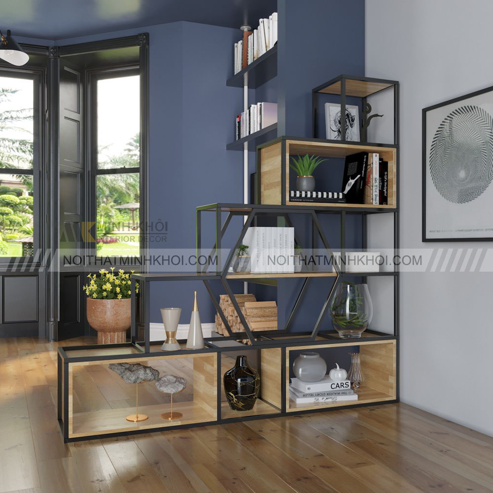 Kệ trang trí gỗ thông