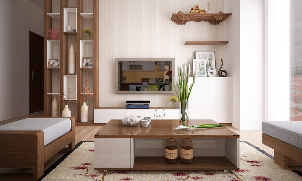 Kệ Trang Trí Phòng Khách Kiểu Đứng đẹp