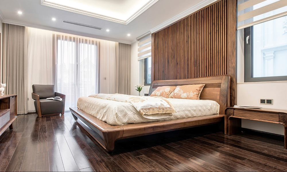 Không đặt giường dưới xà ngang