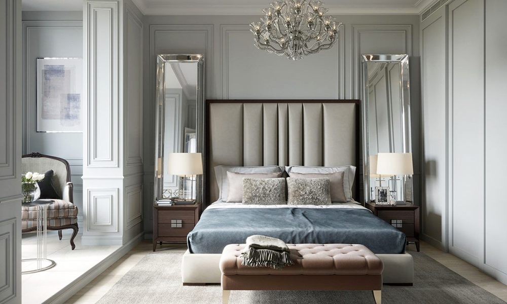 Không gian phòng ngủ tân cổ điển