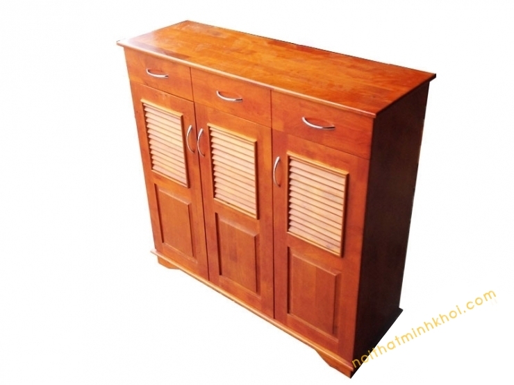 tủ giày gỗ tự nhiên xoan đào