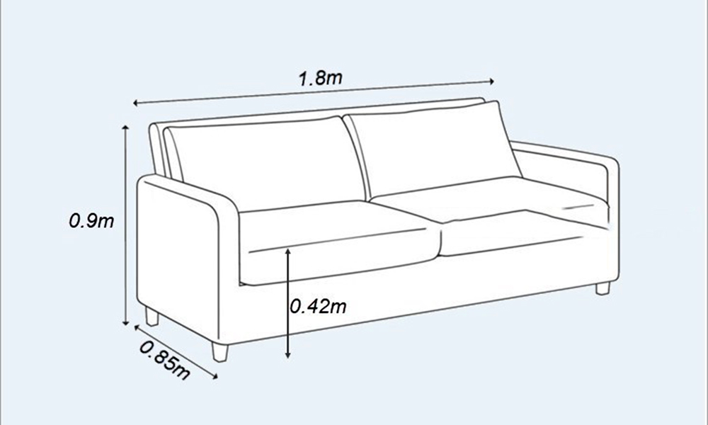 Kích thước ghế sofa 2 chỗ
