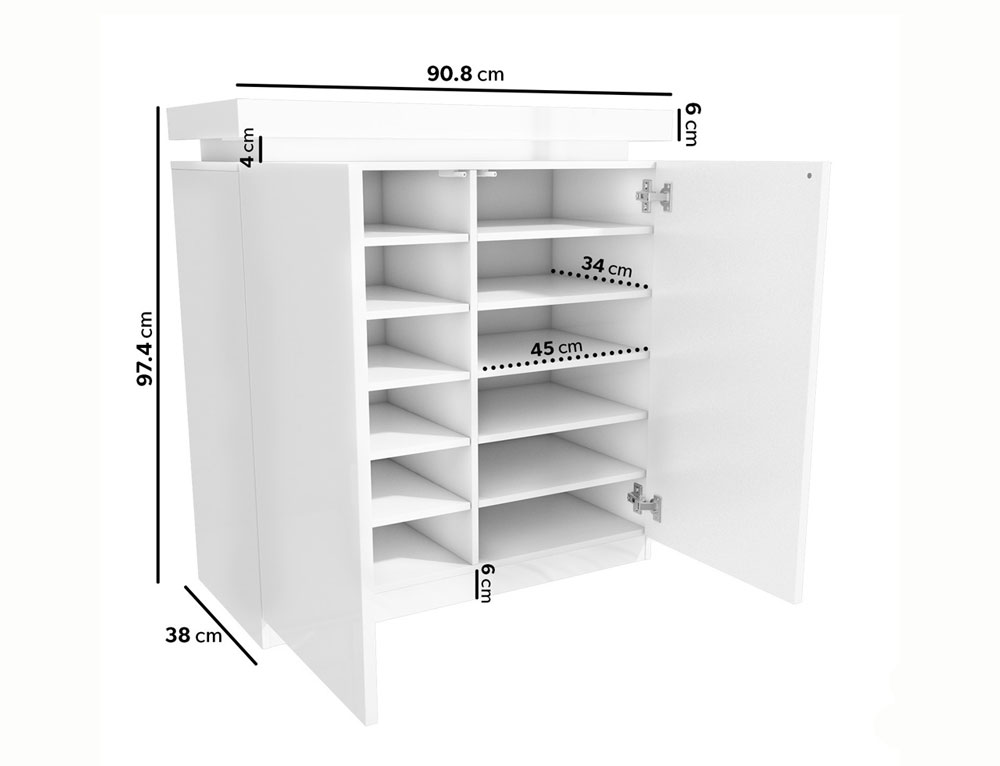 Tiêu Chuẩn Chọn Kích Thước Tủ Giày Phù Hợp Với Căn Phòng