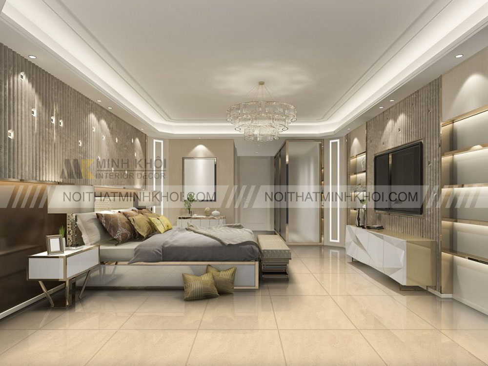 Kiêng kê giường ngủ dưới đèn chùm hay quạt trần