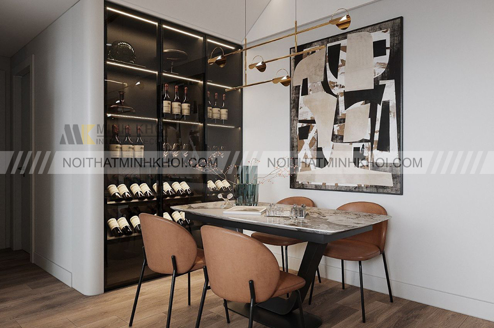 lưu ý khi chọn mua tủ rượu âm tường phòng khách