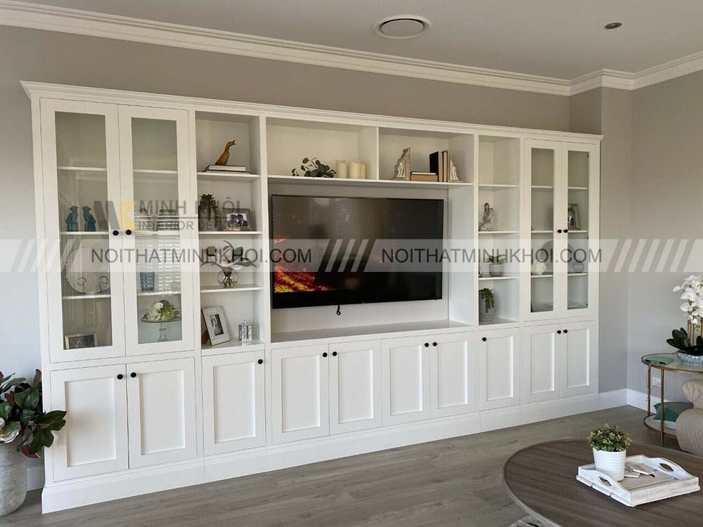 Lưu ý khi lựa chọn kệ tivi kết hợp giá sách