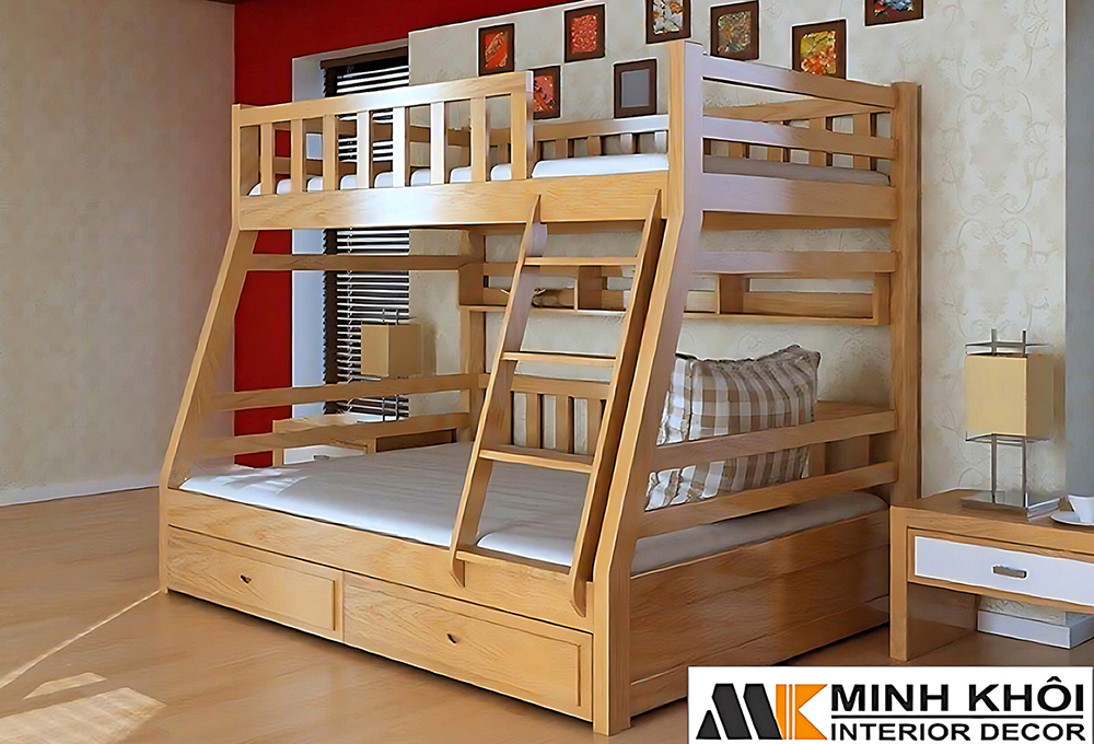 Lý do nên chọn thiết kế giường tầng gỗ tự nhiên