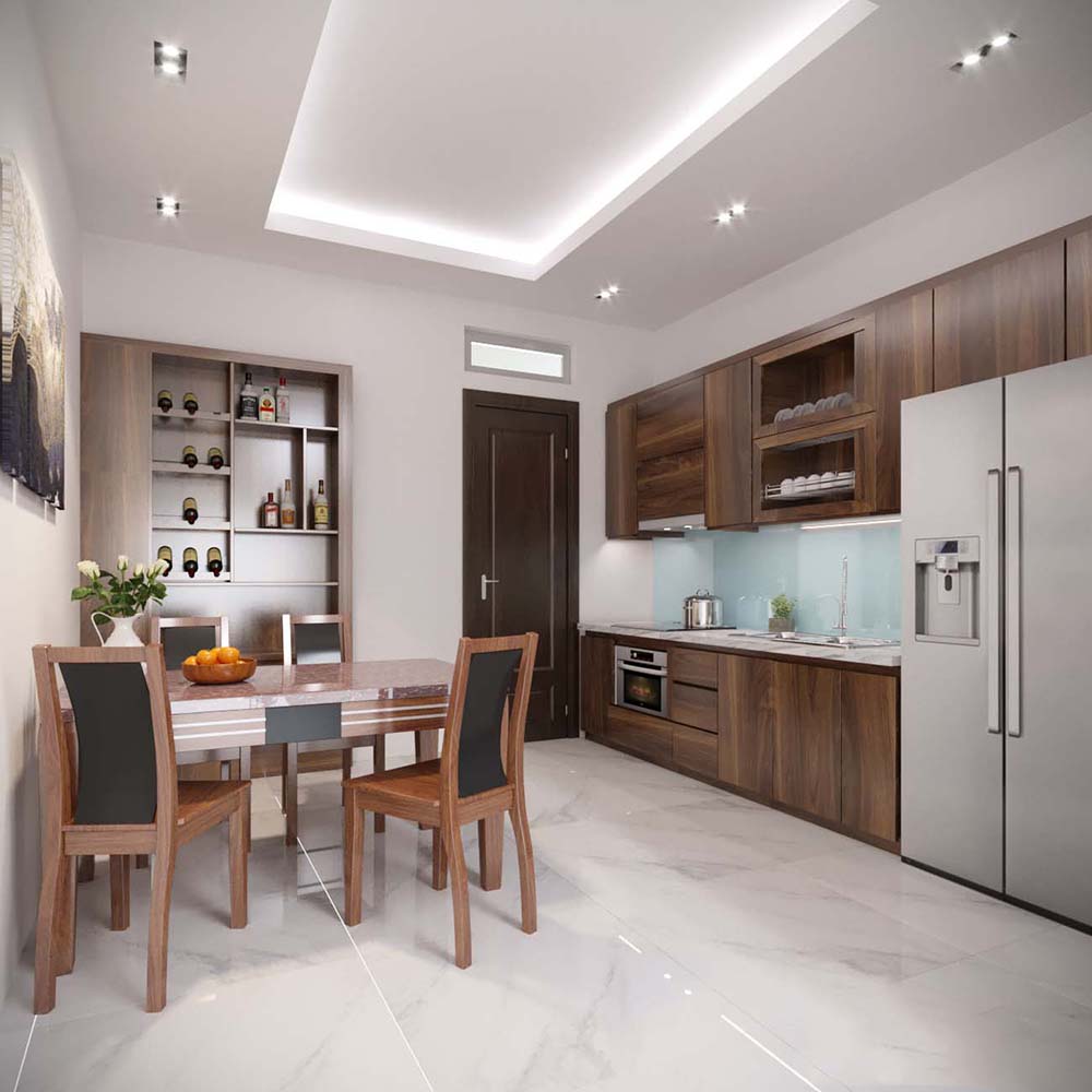 Bàn Ăn Kết Hợp Tủ Rượu Tiện Lợi Thiết Kế Mới Nhất 2023