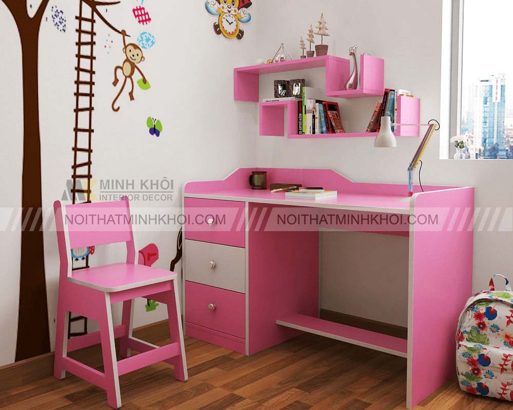 Mẫu bàn học cho bé gái