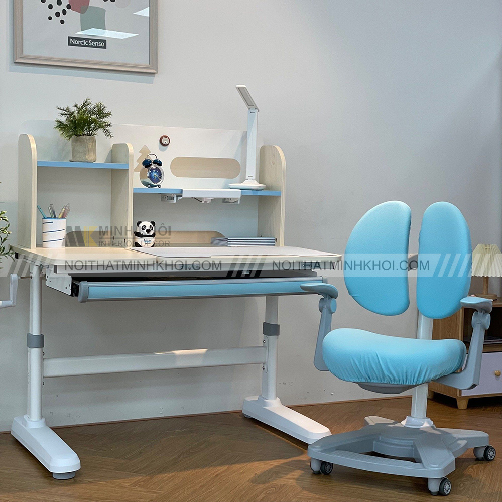 Mẫu bàn học gỗ MDF thông minh