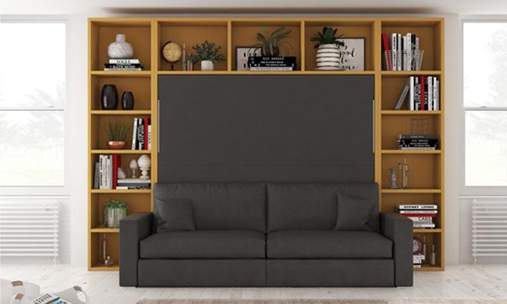 Mẫu ghế sofa kết hợp giường ngủ và hộc chứa đồ