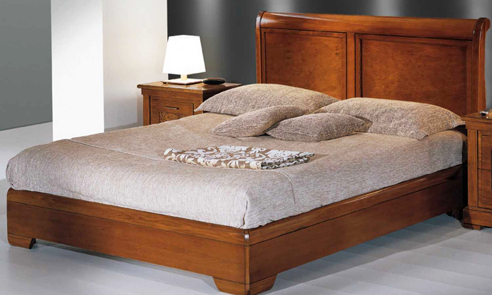 Mẫu giường gỗ căm xe cho phòng ngủ hiện đại